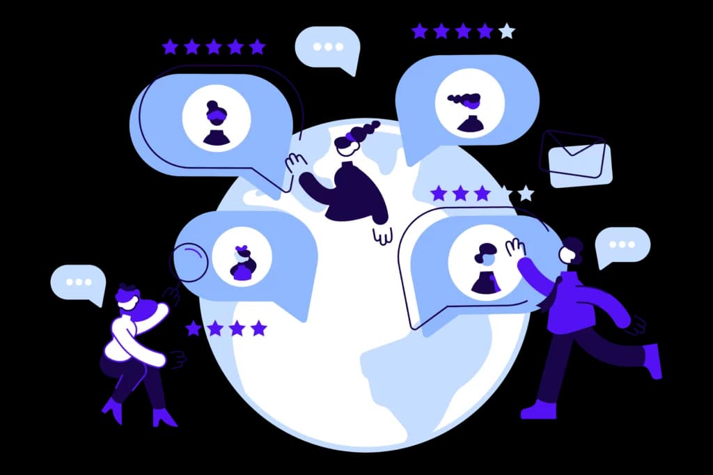 Community Management Illustratie